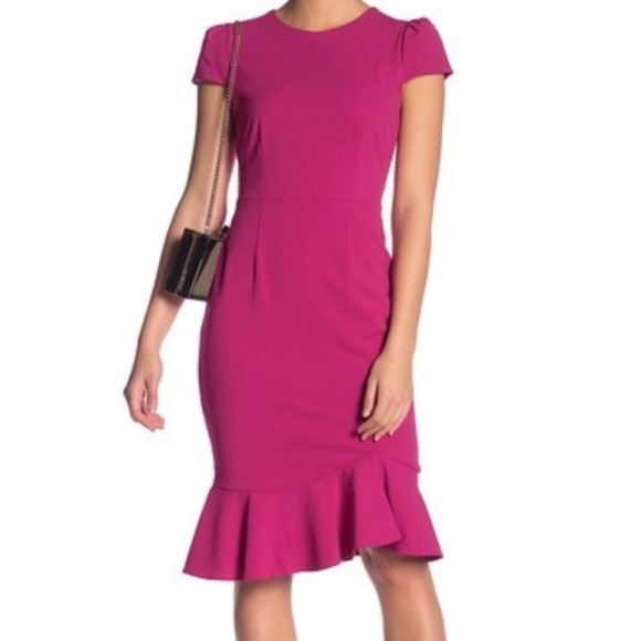 Betsey Johnson Dresses & Skirts - 🚨NEW LIST! Betsey Johnson Scuba Ruffle Hem Dress